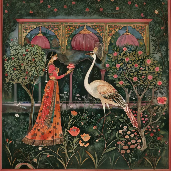 https://printposterscustimages.blr1.digitaloceanspaces.com/gallery/12/thumb/painting-woman-bird-garden-with-flowers-generative-ai.webp