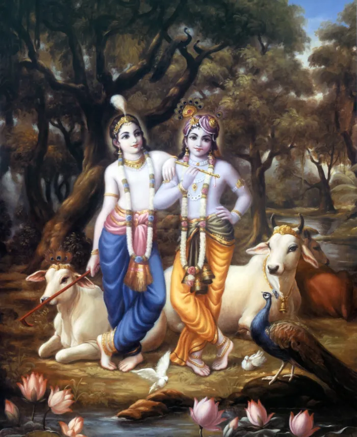 Traditional Indian Spiritual Art Canvas