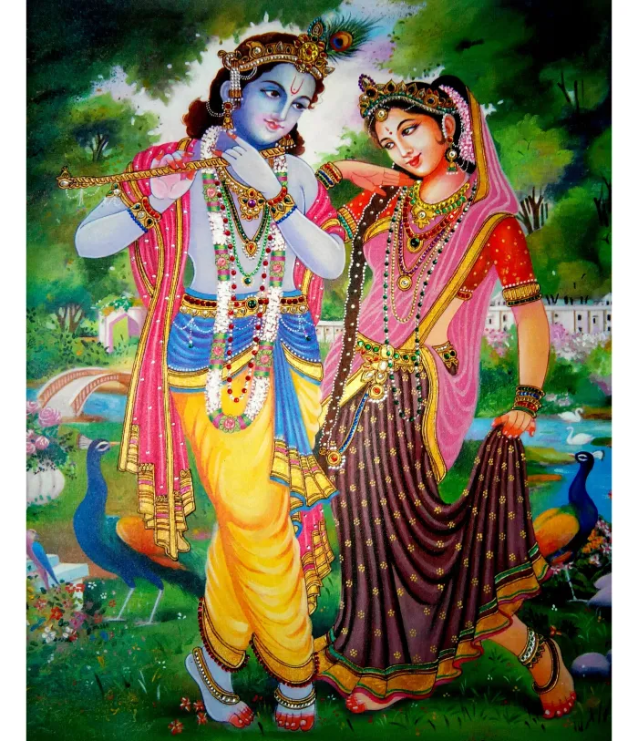 Vintage Divine Deity Portrait Print