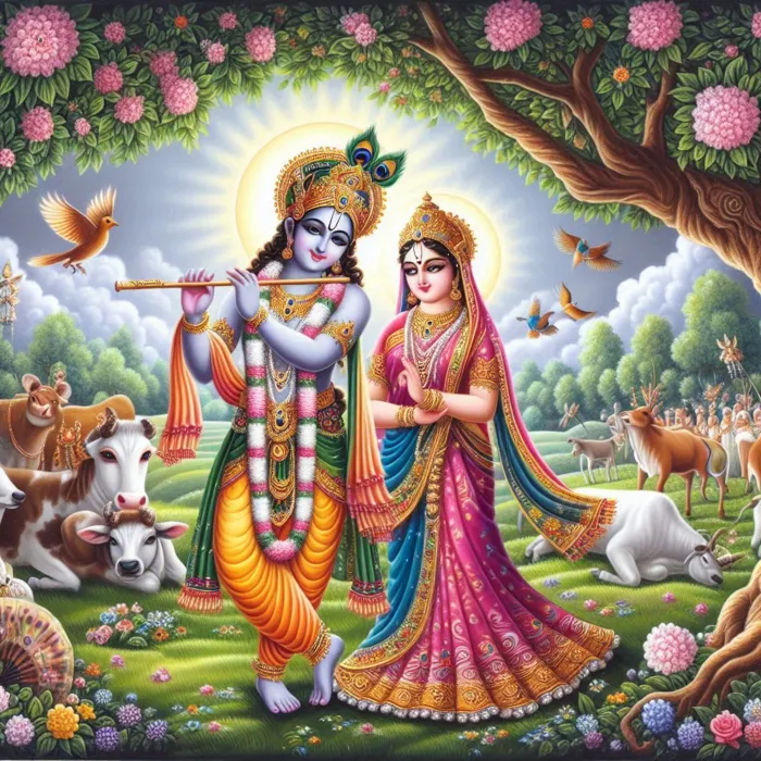 Lord Krishna Janmashtami Celebration Art