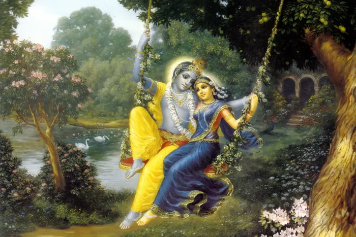Lord Krishna Divine Flute Canvas