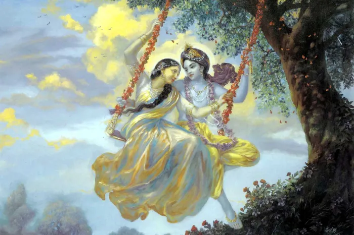Serene Lord Krishna Canvas Print