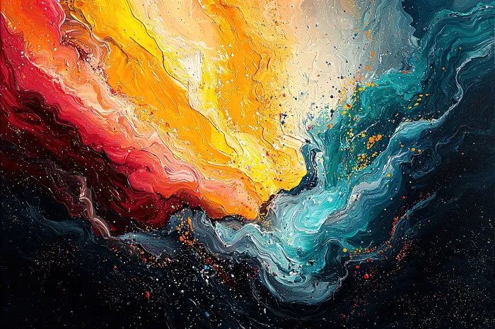 Dynamic Fusion Abstract Wall Art