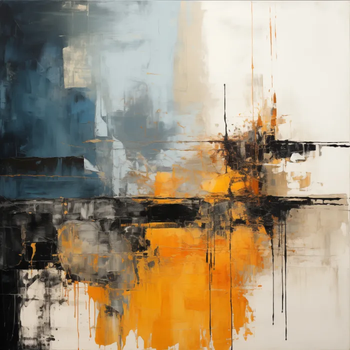 Deconstructed Dream Textured Abstract Print