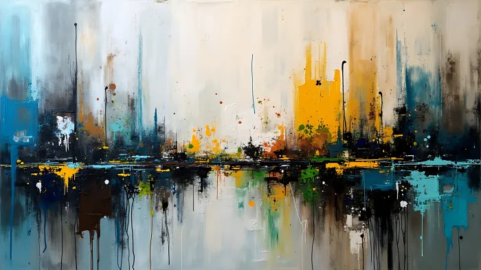 Bold Colors & Textures Modern Abstract