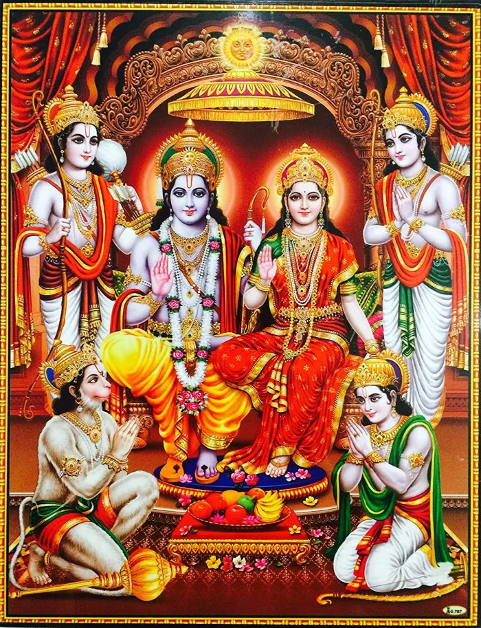 Ornate Ram Darbar Premium Art Print | PrintPosters.in