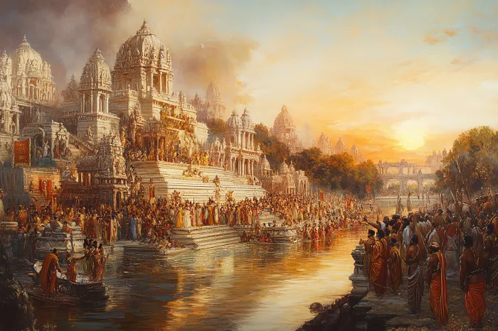 Divine Lord Ram Traditional Portrait | PrintPosters.in