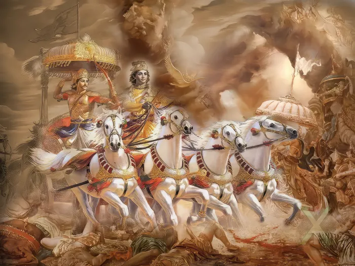 Majestic Warrior on Horseback Canvas | PrintPosters.in