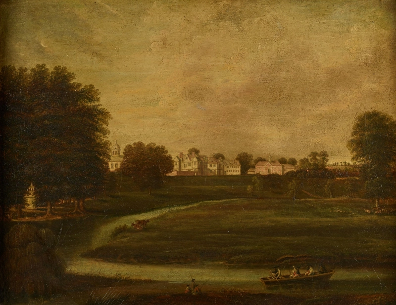 Birdingbury Hall Classic British Landscape Canvas wall art print | PrintPosters.in