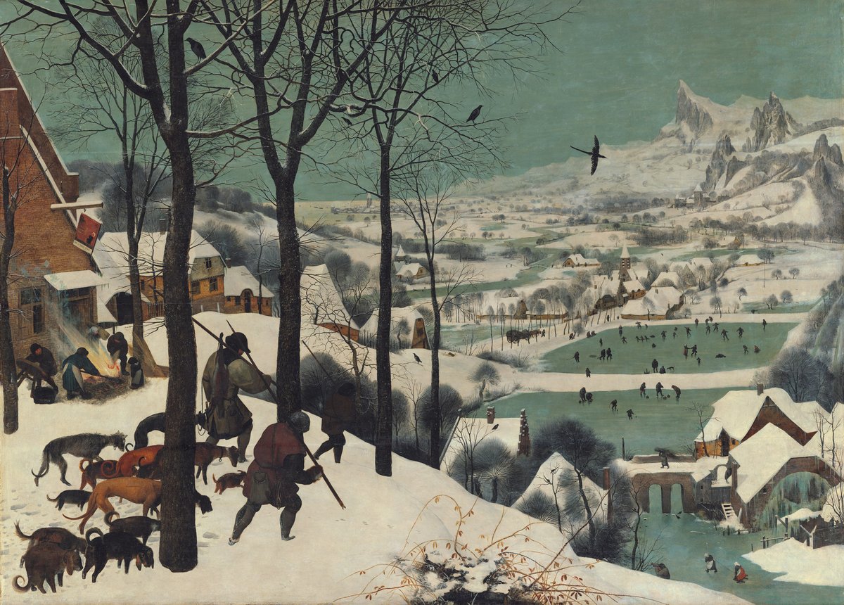 Hunters in the Snow Bruegel Canvas Print wall art print | PrintPosters.in