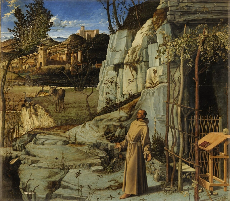 St Francis in Ecstasy Bellini Canvas Print wall art print | PrintPosters.in