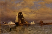 William Bradford Arctic Ships Classic Canvas wall art print | PrintPosters.in