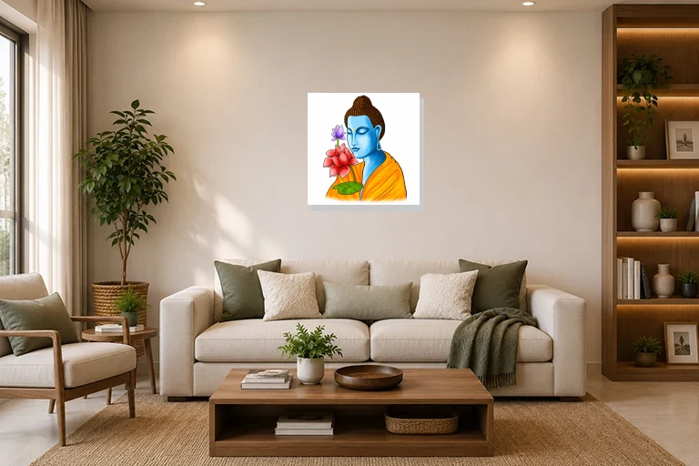 Hotel Lobby mockup with artwork