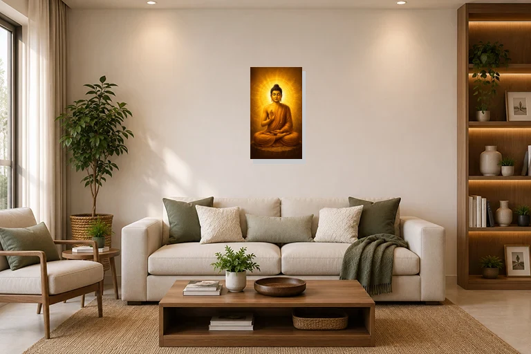 Hotel Lobby mockup with artwork