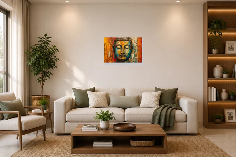 Hotel Lobby mockup with artwork