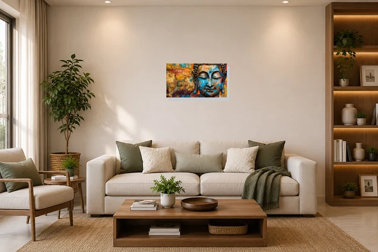 Hotel Lobby mockup with artwork