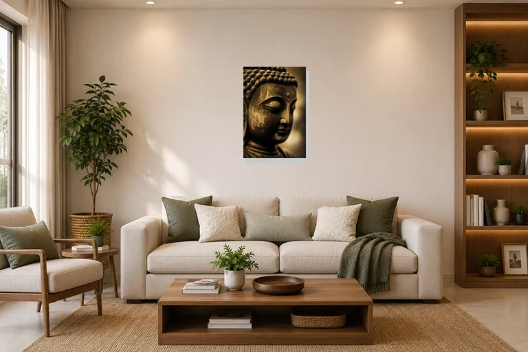 Hotel Lobby mockup with artwork