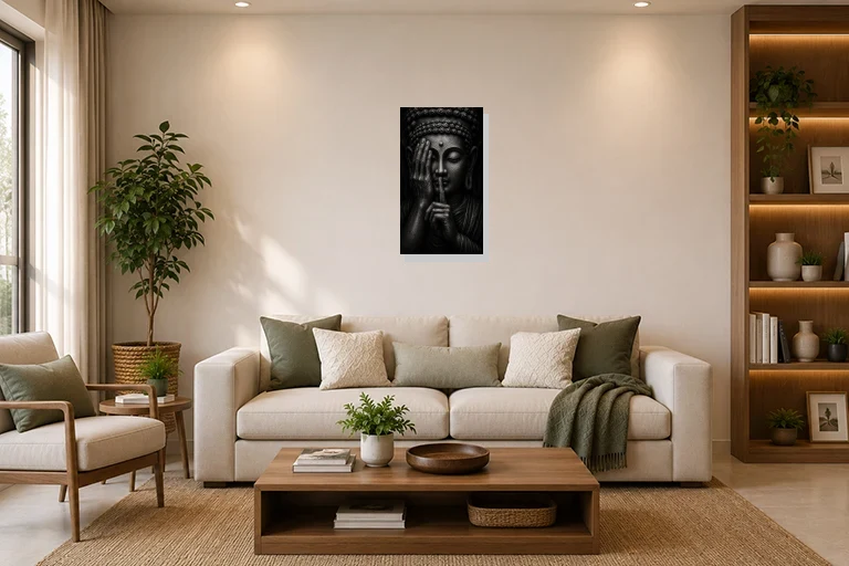 Hotel Lobby mockup with artwork