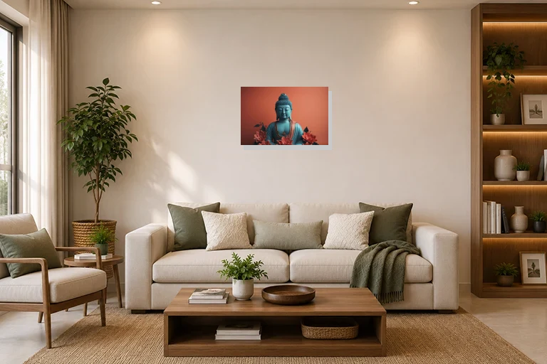 Hotel Lobby mockup with artwork