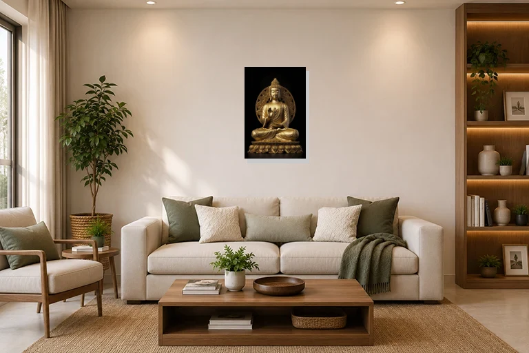 Hotel Lobby mockup with artwork