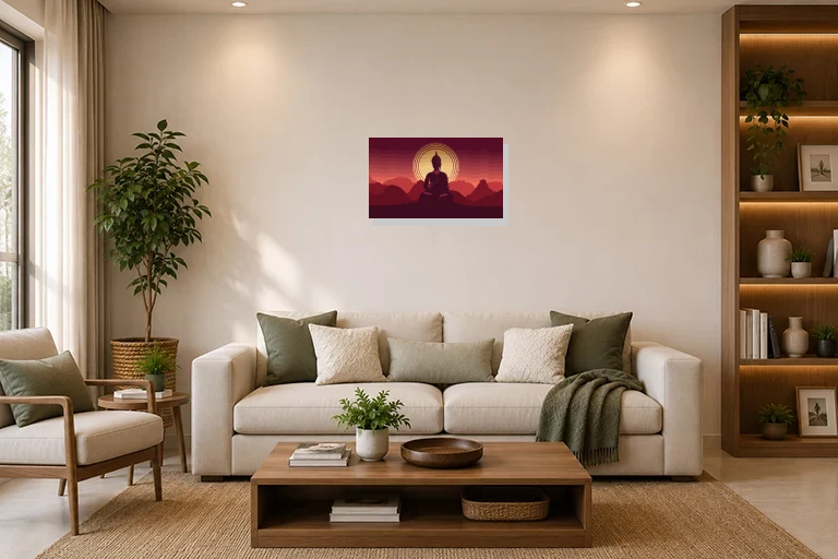 Hotel Lobby mockup with artwork