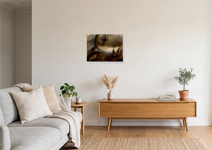 Living Room mockup with artwork