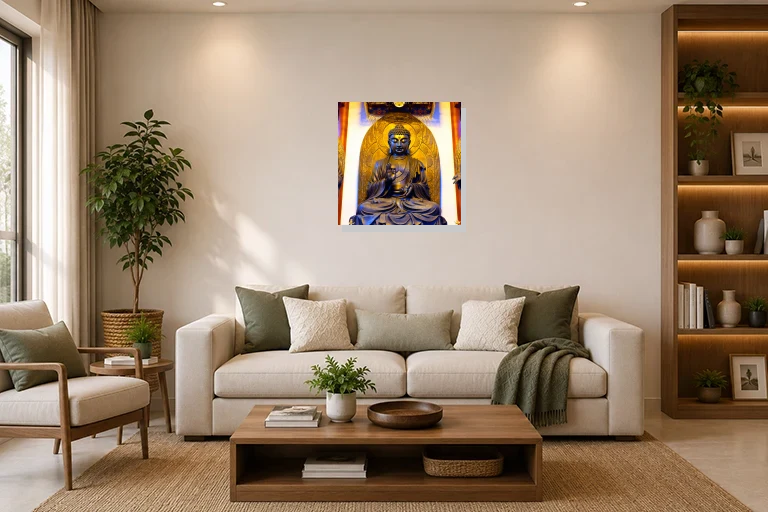 Hotel Lobby mockup with artwork