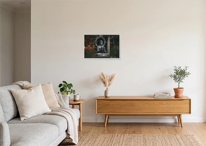Living Room mockup with artwork