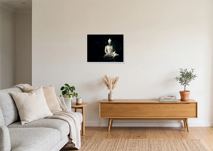 Living Room mockup with artwork