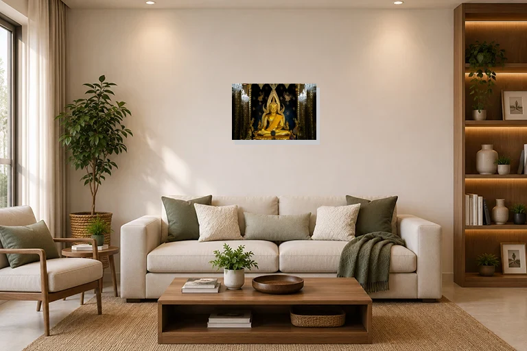 Hotel Lobby mockup with artwork