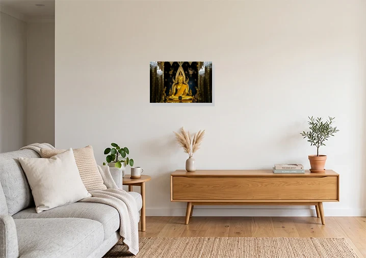 Living Room mockup with artwork