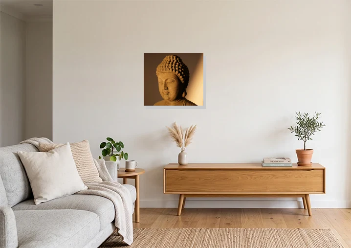 Living Room mockup with artwork