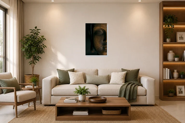 Hotel Lobby mockup with artwork