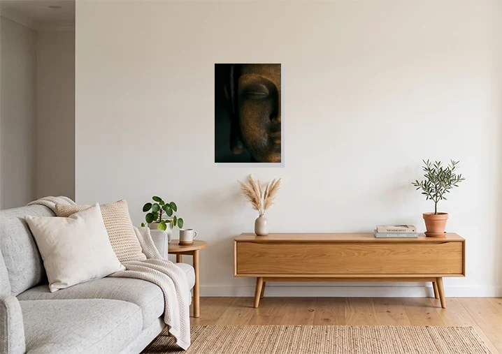 Living Room mockup with artwork