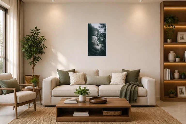 Hotel Lobby mockup with artwork