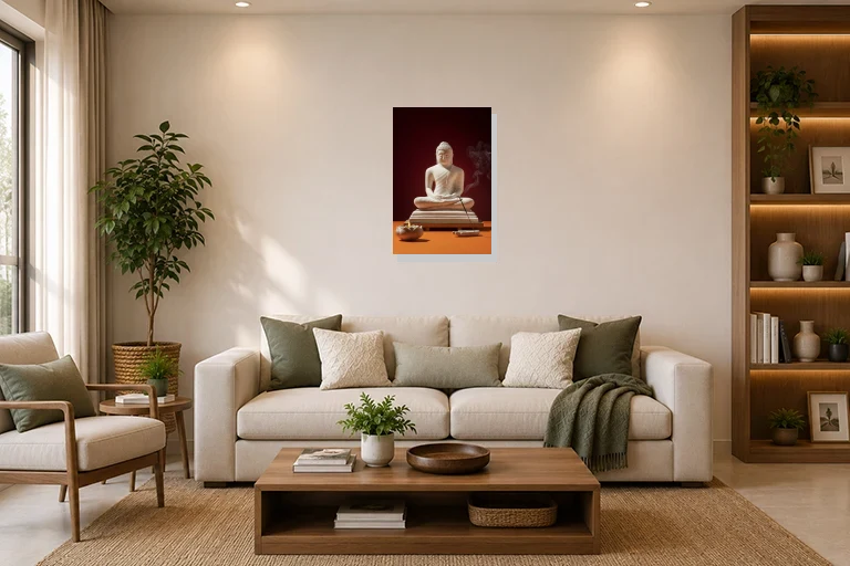 Hotel Lobby mockup with artwork