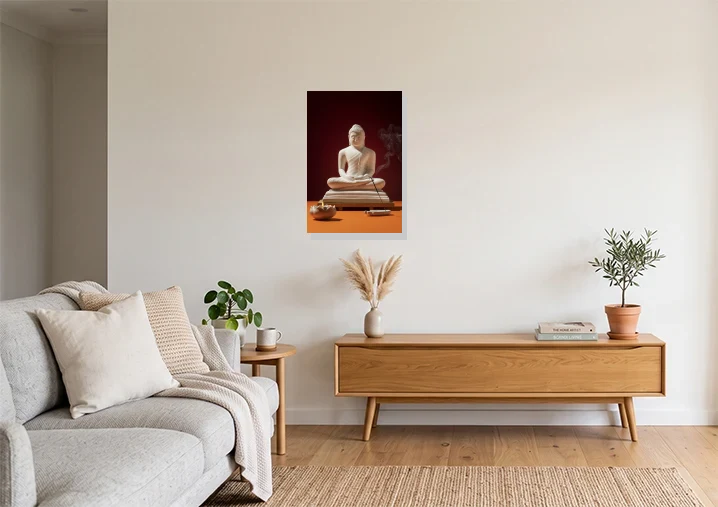 Living Room mockup with artwork