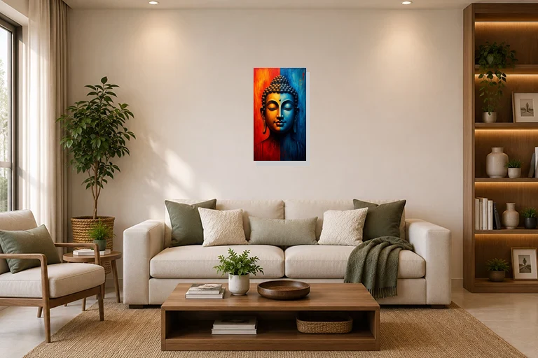 Hotel Lobby mockup with artwork