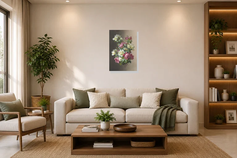 Hotel Lobby mockup with artwork