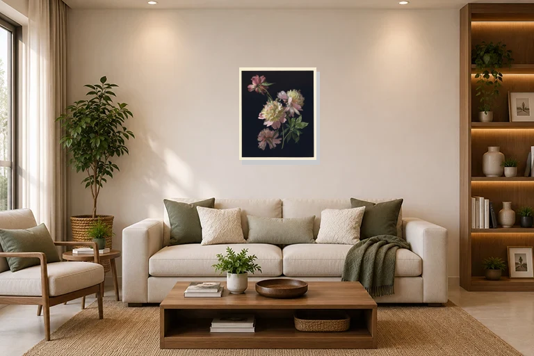 Hotel Lobby mockup with artwork