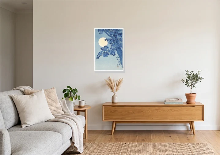 Living Room mockup with artwork