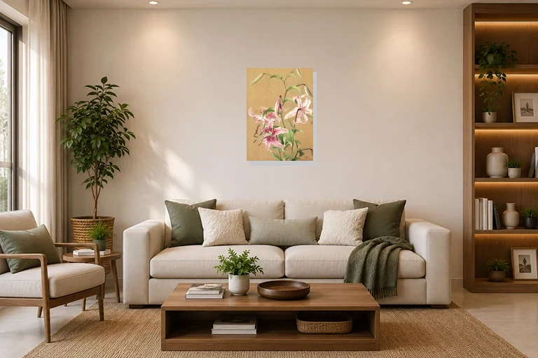 Hotel Lobby mockup with artwork