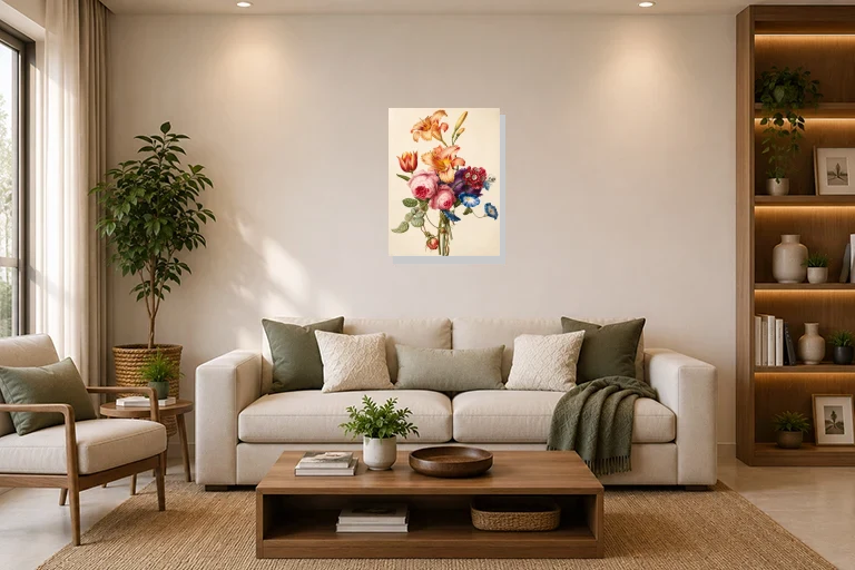 Hotel Lobby mockup with artwork
