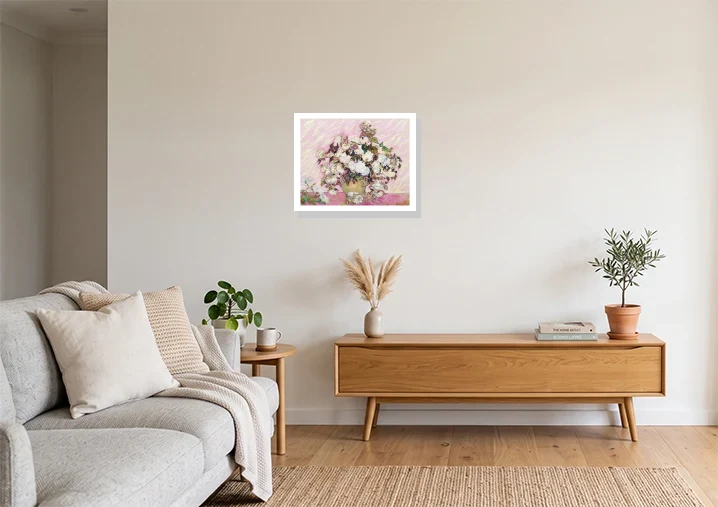 Living Room mockup with artwork