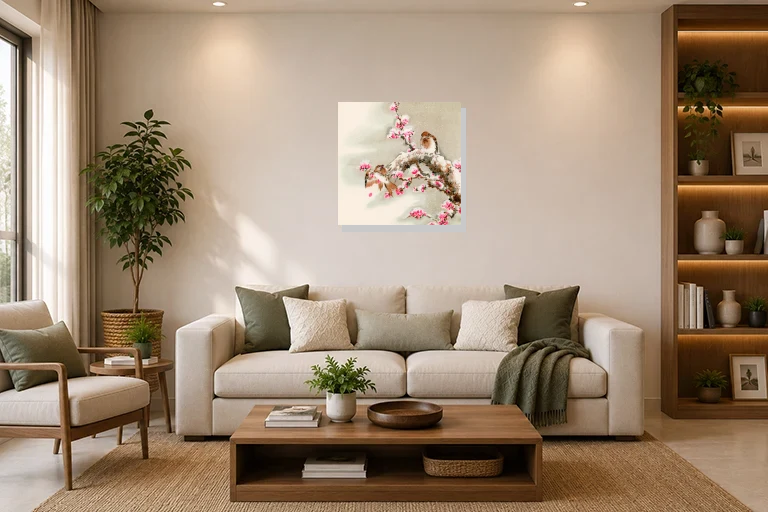 Hotel Lobby mockup with artwork