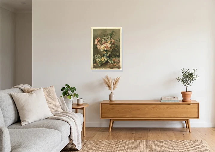 Living Room mockup with artwork