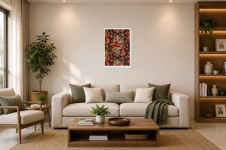 Hotel Lobby mockup with artwork