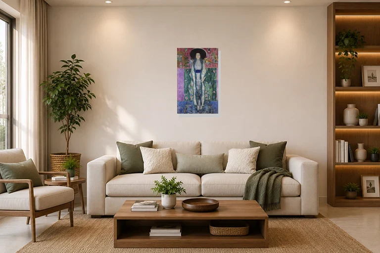 Hotel Lobby mockup with artwork