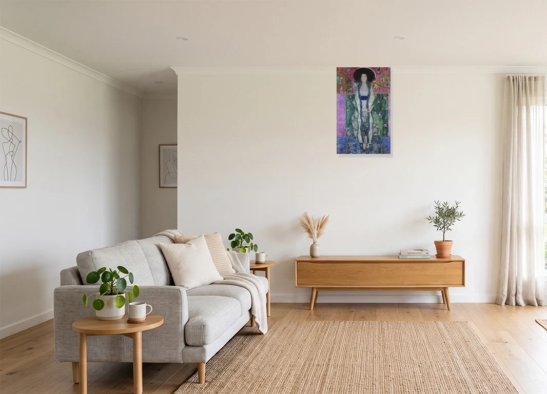 Office mockup with artwork