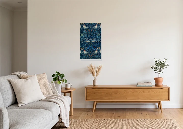 Living Room mockup with artwork